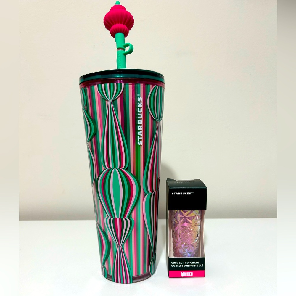 Wicked Starbucks key chain and tumbler